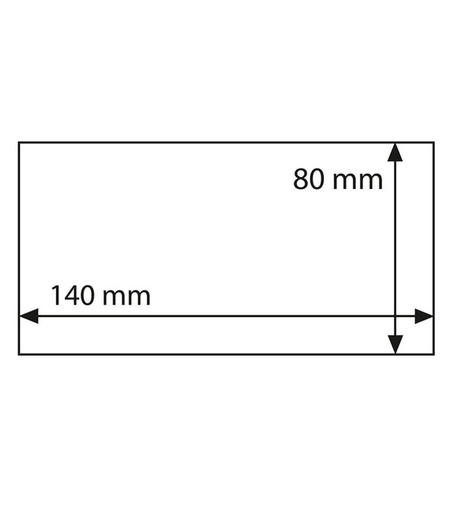 Banknoten Schutzhüllen / Basic / 3 Formaten / 50-er Pack