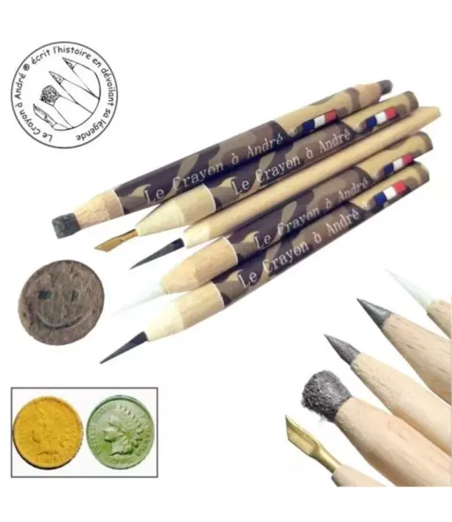 Set 3 Of 5 Cleaning Pencils Le Crayon à André