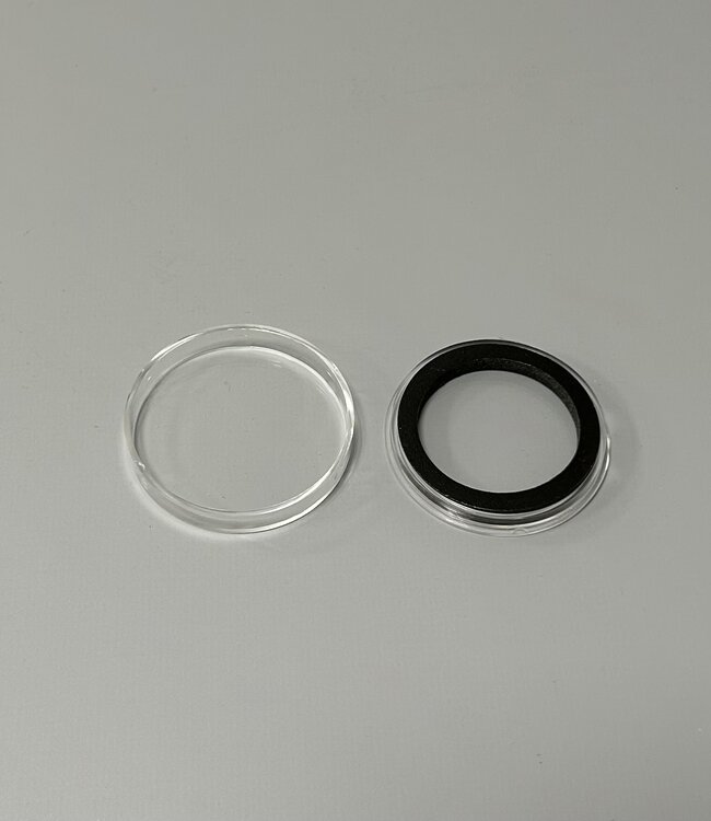 Ronde Muntcapsule / Zwarte Inleg / 39 mm X60