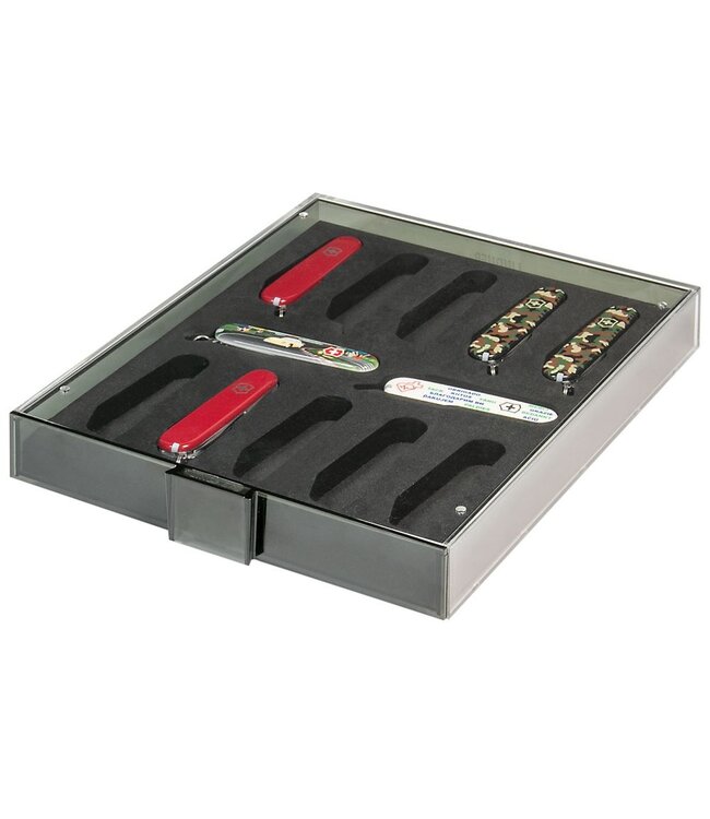 Präsentationsbox / Schweizer Taschenmesser / Huntsman / Mountaineer / Tinker / Climber / Spartan