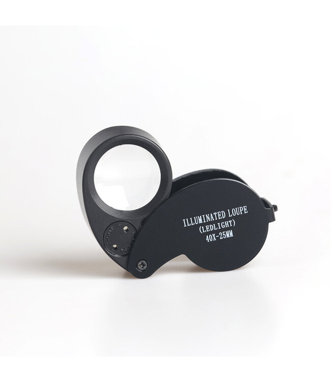 Jewellers Pocket Loupe / 40 x Magnification / LED