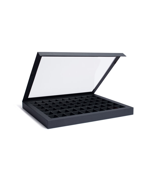 Showcase Sammelbox / 60 Fächern / Schwarz