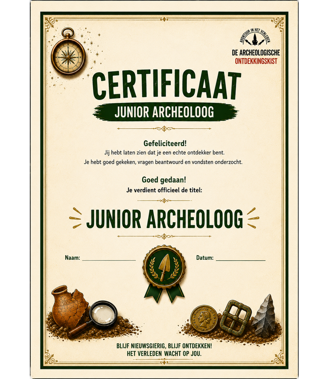 Certificaat Junior Archeoloog