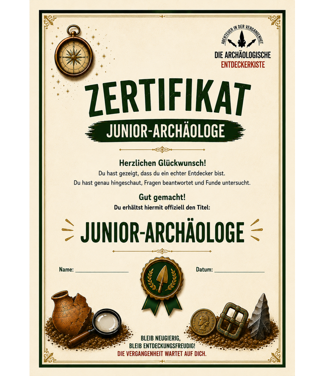Certificaat Junior Archeoloog