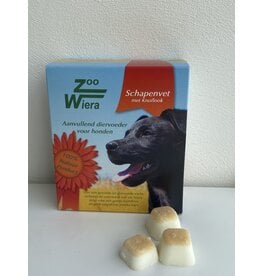 Zoowiera Zoowiera schapenvet blokjes knoflook (bonbons)