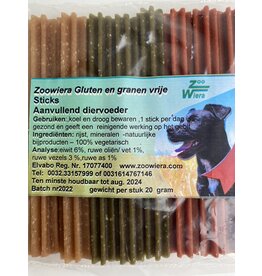 Zoowiera Zoowiera gluten en granen vrije sticks S