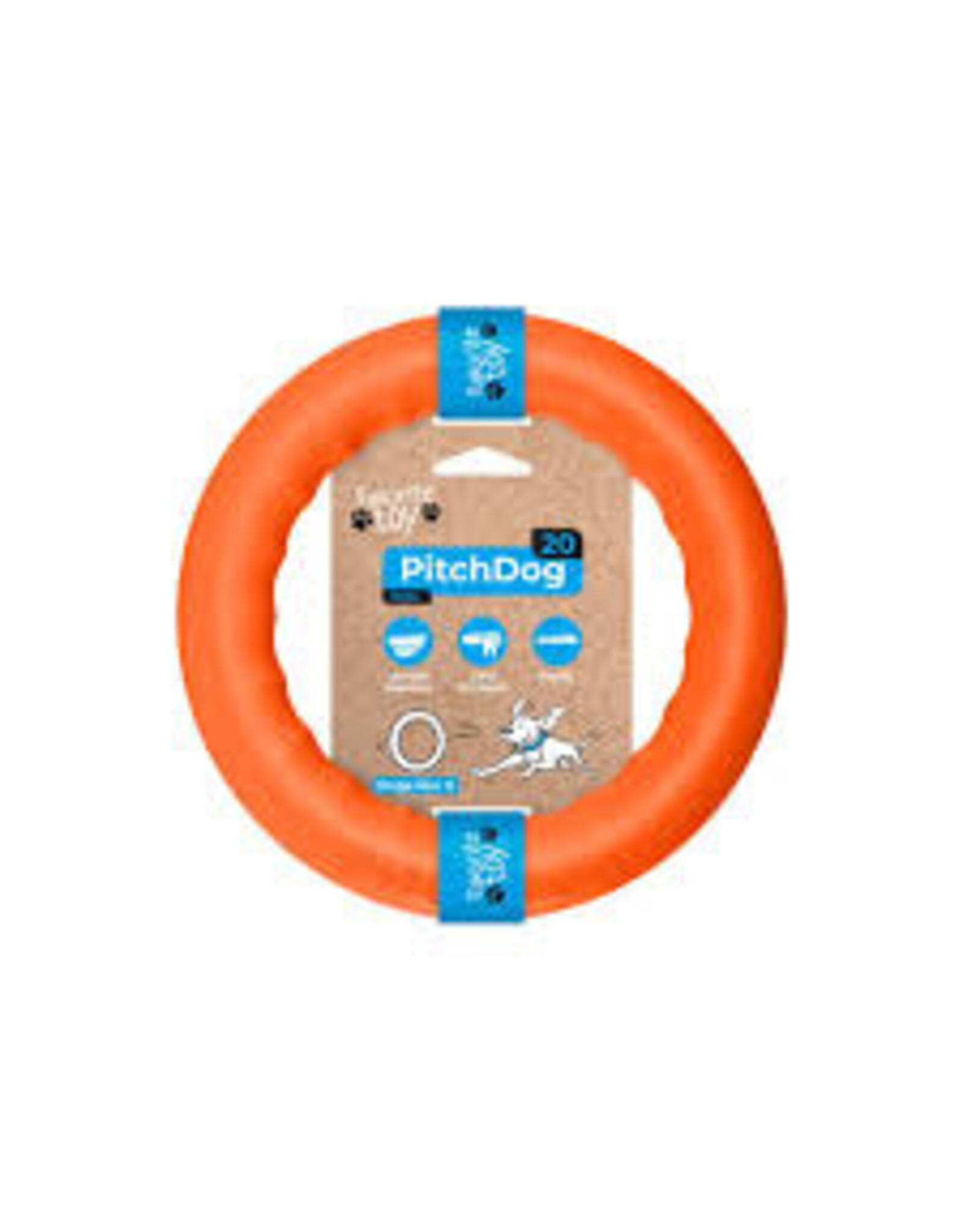 Pitch dog ring diameter 20 cm oranje