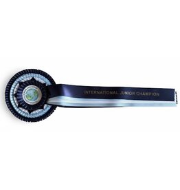Rozet Internationaal junior champion (blauw)