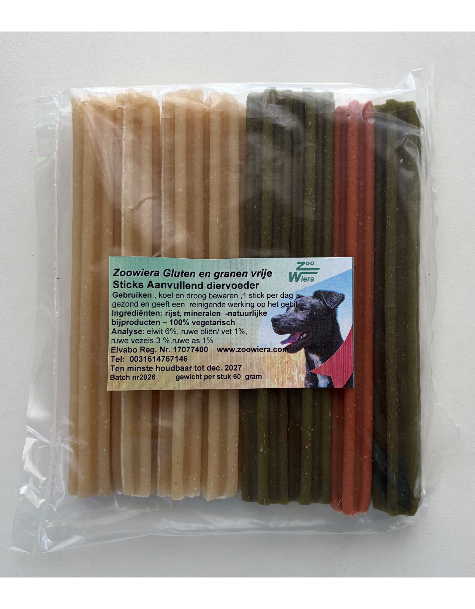 Zoowiera gluten en granen vrije sticks medium