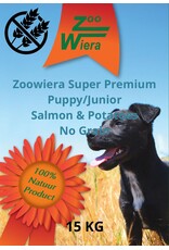Zoowiera puppy/junior salmon&potato no grain 15 KG