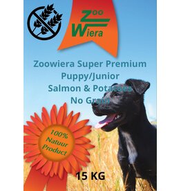 Zoowiera super premium puppy/junior salmon & potato no grain 15 KG
