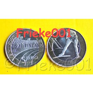 Finland 5 euro 2016 unc.(Skiing)