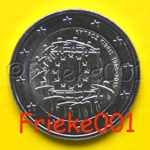 Cyprus 2 euro 2015 comm.(30 years european flag)
