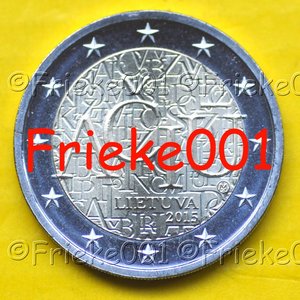 Lituanie 2 euro 2015 comm.(langue lituanienne)