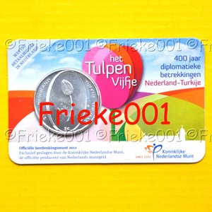 Nederland 5 euro 2012 in blister.(Tulp)