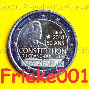 Luxembourg 2 euro 2018 comm.(Constitution)