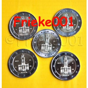 Allemagne 5x 2 euro 2015 comm