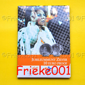 Netherlands 10 euro 2005 proof.(Queen Beatrix anniversary)