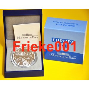 Frankrijk 10 euro 2011 Proof.(Europa)