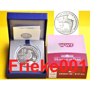 Frankrijk 10 euro 2011 Proof.(WWF)