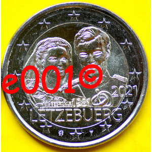 Luxembourg 2 euro 2021 comm.(Wedding)(Relief)