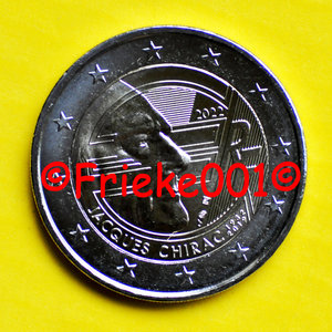 Frankrijk 2 euro 2022 comm.(Jacques Chirac)