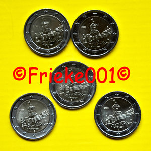 Germany 5x 2 euro 2022 comm.(Thuringia)