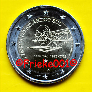 Portugal - 2 euro 2022 comm.(1er vol transatlantique)