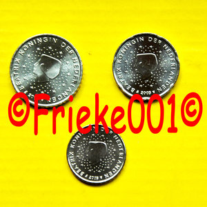 Pays-Bas 10,20 et 50 cent 2005 unc