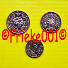 Austria 1,2 and 5 cent 2005 unc