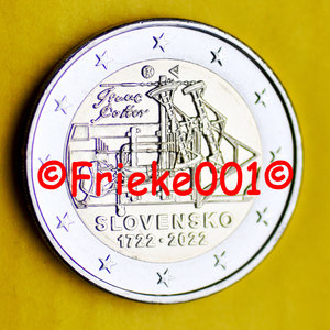 Slovakia 2 euro 2022 comm.(300 Years Steam Engine)