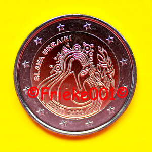 Estonia 2 euro 2022 comm.(Ukraine and freedom)