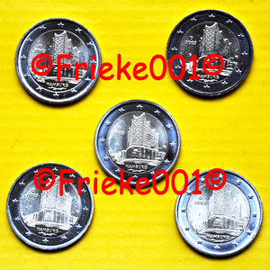 Germany 5x 2 euro 2023 comm.(Hamburg)