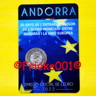 Andorre 2 euro 2022 comm sous blister.(Union Européenne)