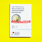Italy 2 euro 2023 comm in blister.(Manzoni)