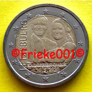 Luxembourg 2 euro 2020 comm.(Naissance du Prince Charles)(Relief)