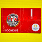 France 2 euro 2024 comm sous blister.(Jeux Olympiques 2024) rouge