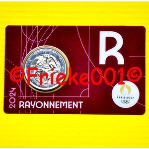 France 2 euro 2024 comm in blister.(Olympics 2024) bordeaux