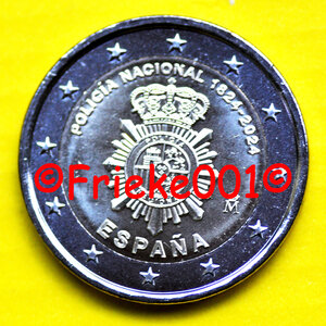 Espagne 2 euro 2024 comm.(Police Nationale)