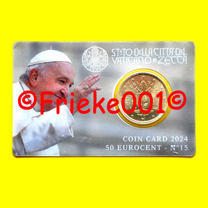 Vatican 50 cent 2024 sous blister.(Nr.15)