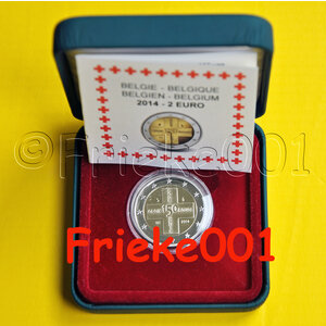 Belgium 2 euro 2014 comm proof.(Red Cross)