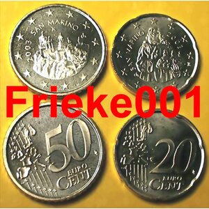 San marin 20 et 50 cent 2003 unc