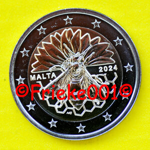 Malta 2 euro 2024 comm in blister.(Honeybee)