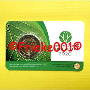 Belgium 2 euro 2020 comm in blister.(Plant health) Dutch