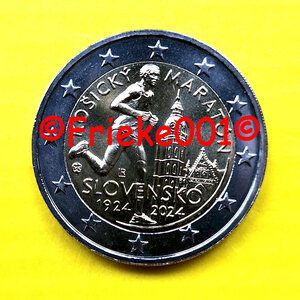 Slovaquie 2 euro 2024 comm.(Marathon Kosice)