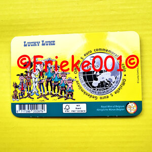 België 5 euro 2024 in blister gekleurd.(Lucky Luke)