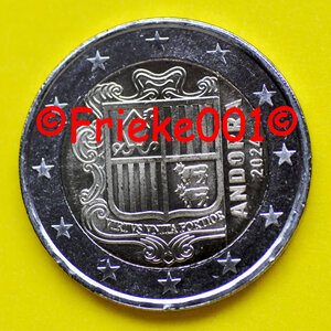 Andorra 2 euro 2024 unc