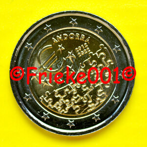 Andorra 2 euro 2022 comm.(Europese Unie)
