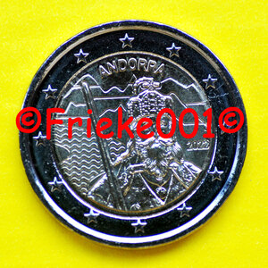 Andorra 2 euro 2022 comm.(Karel De Grote)