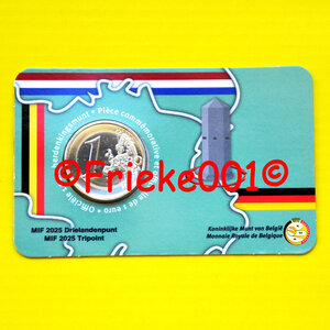België 1 euro 2025 unc in blister.(Drielandenpunt)